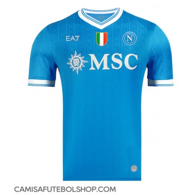 Camisa de time de futebol SSC Napoli Rasmus Hojlund #19 Replicas 1º Equipamento 2025-26 Manga Curta Camisa de time de futebol SSC Napoli Rasmus Hojlund #19 Replicas 1º Equipamento 2025-26 Manga Curta